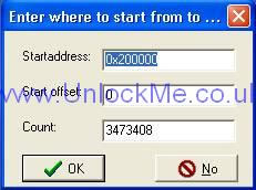 Enter Flash address screen shot