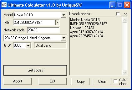 dct4 code calculator 5.4 pour windows
